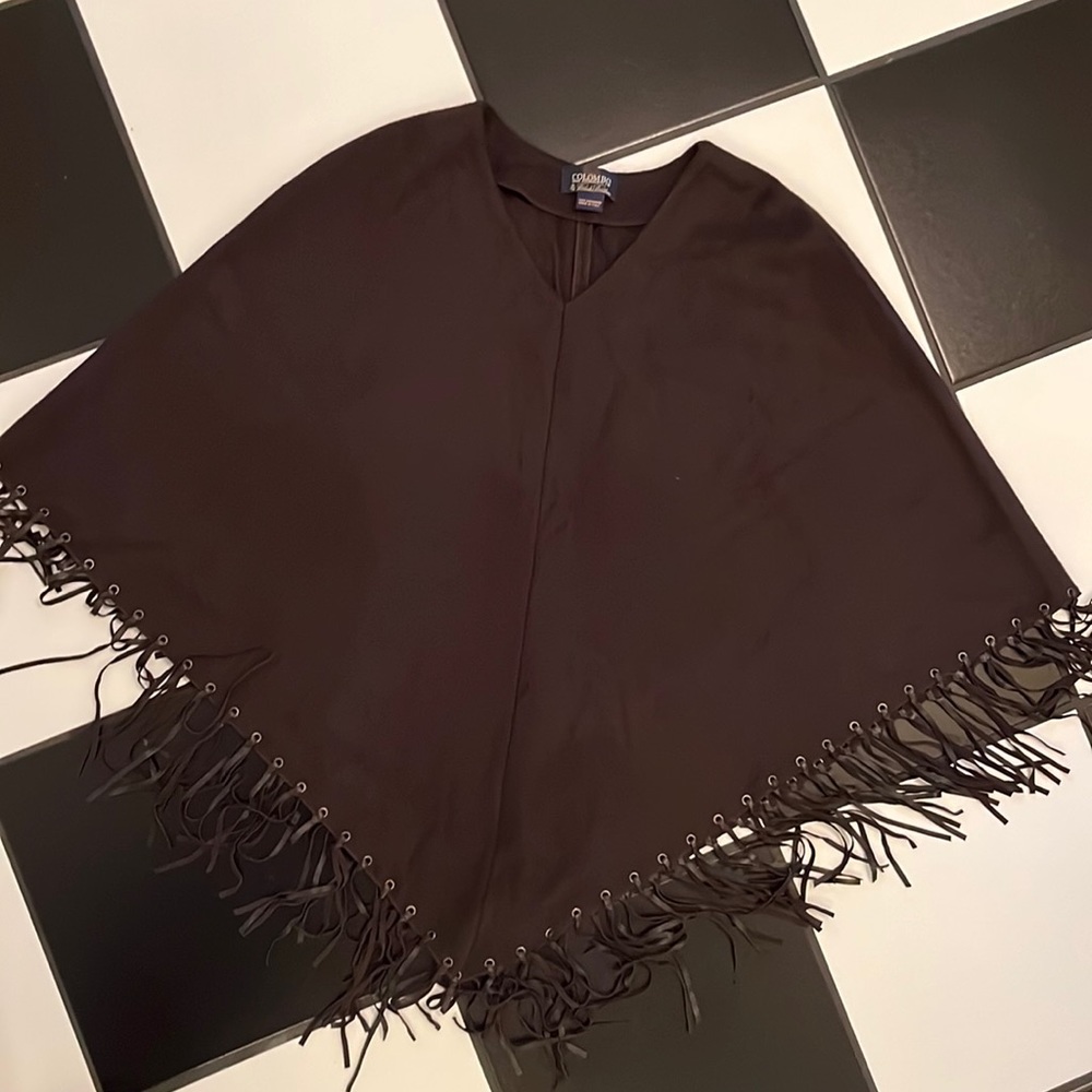 Women's Colombo Brooks Brothers Cashmere poncho